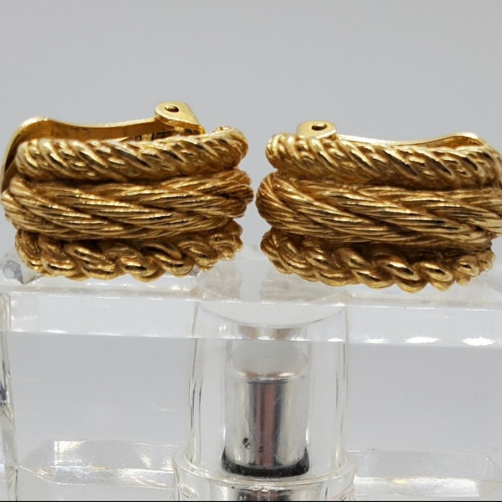 Vintage Christian Dior Signed Earrings